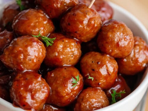 Cranberry Sauce Meatballs