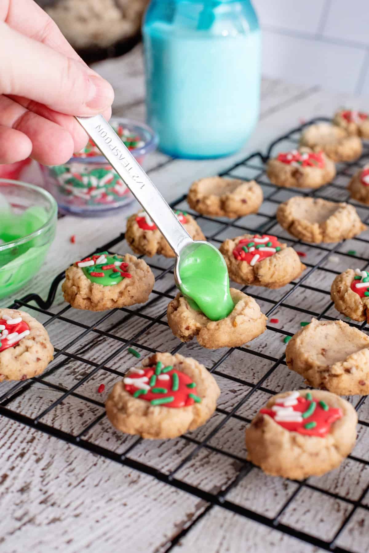 spread a small amount on each cookie