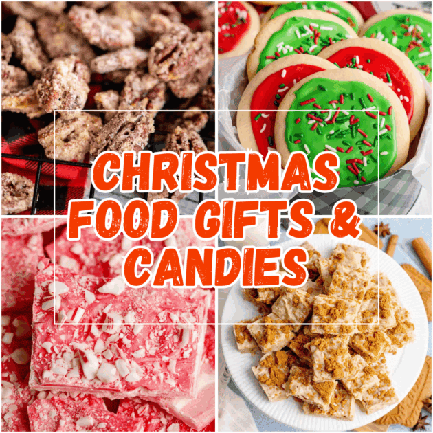 Christmas food gifts and candies featured image.