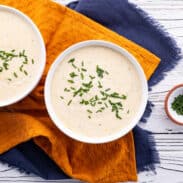 2 bowls of she-crab soup.