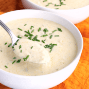 Spoonful of she-crab soup recipe.