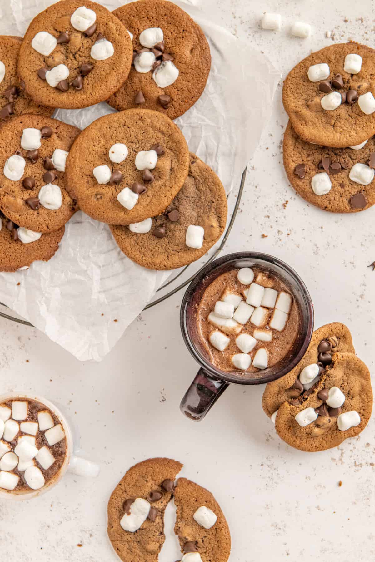 Hot chocolate cookies