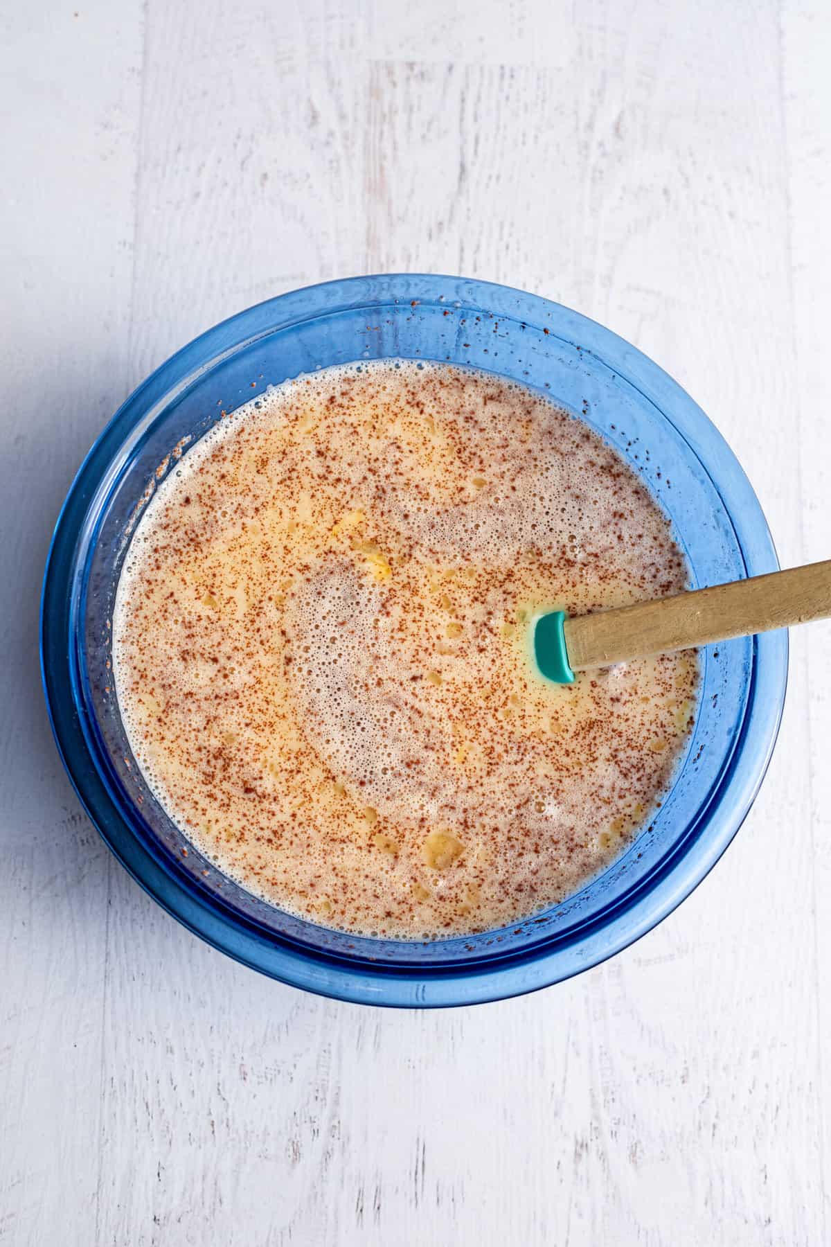 fully stirred southern baked rice pudding