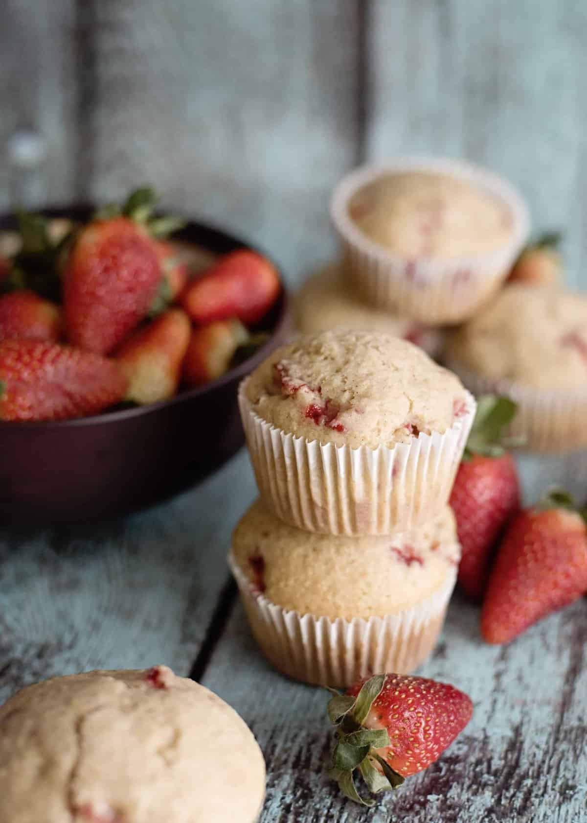 Fresh Strawberry Muffins