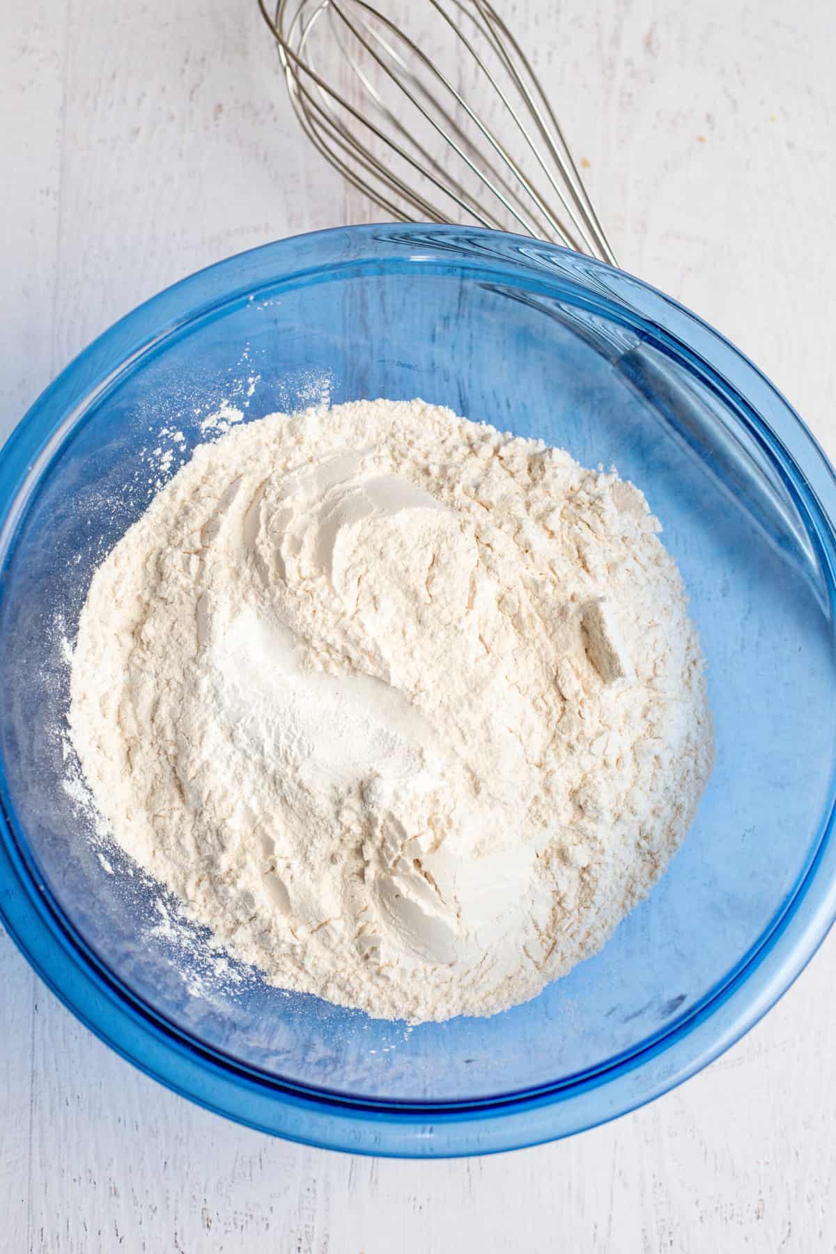 mix dry ingredients in another mixing bowl