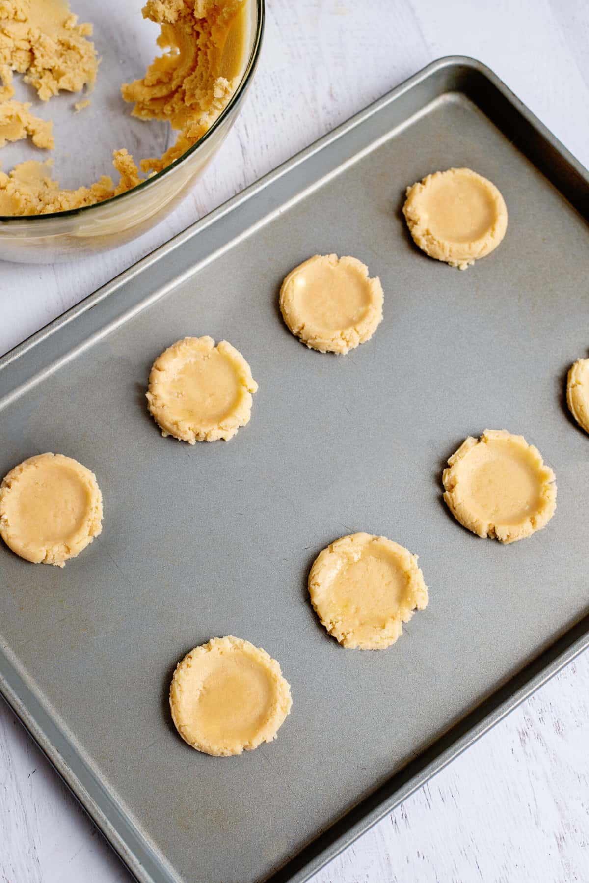 flattened sugar cookies