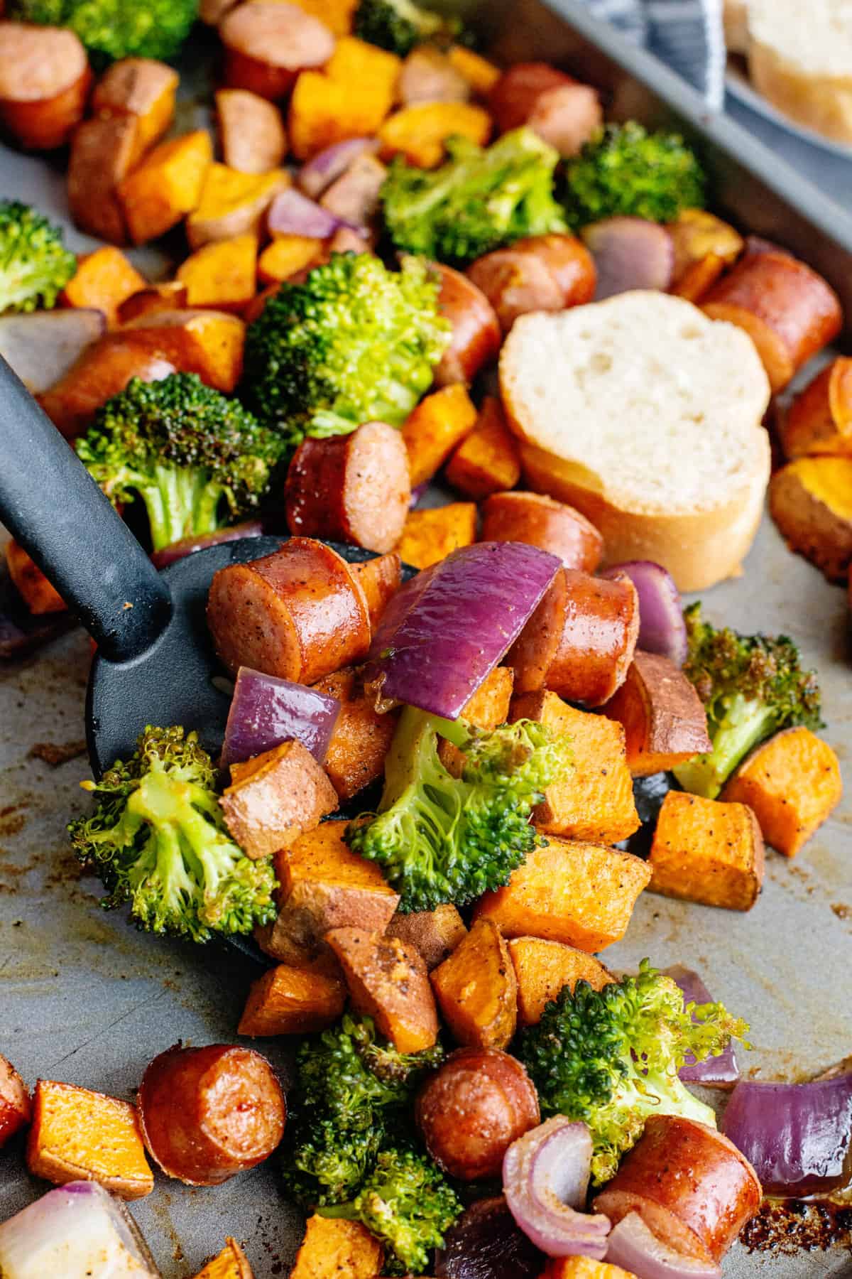 Sausage and Sweet Potato Sheet Pan Dinner