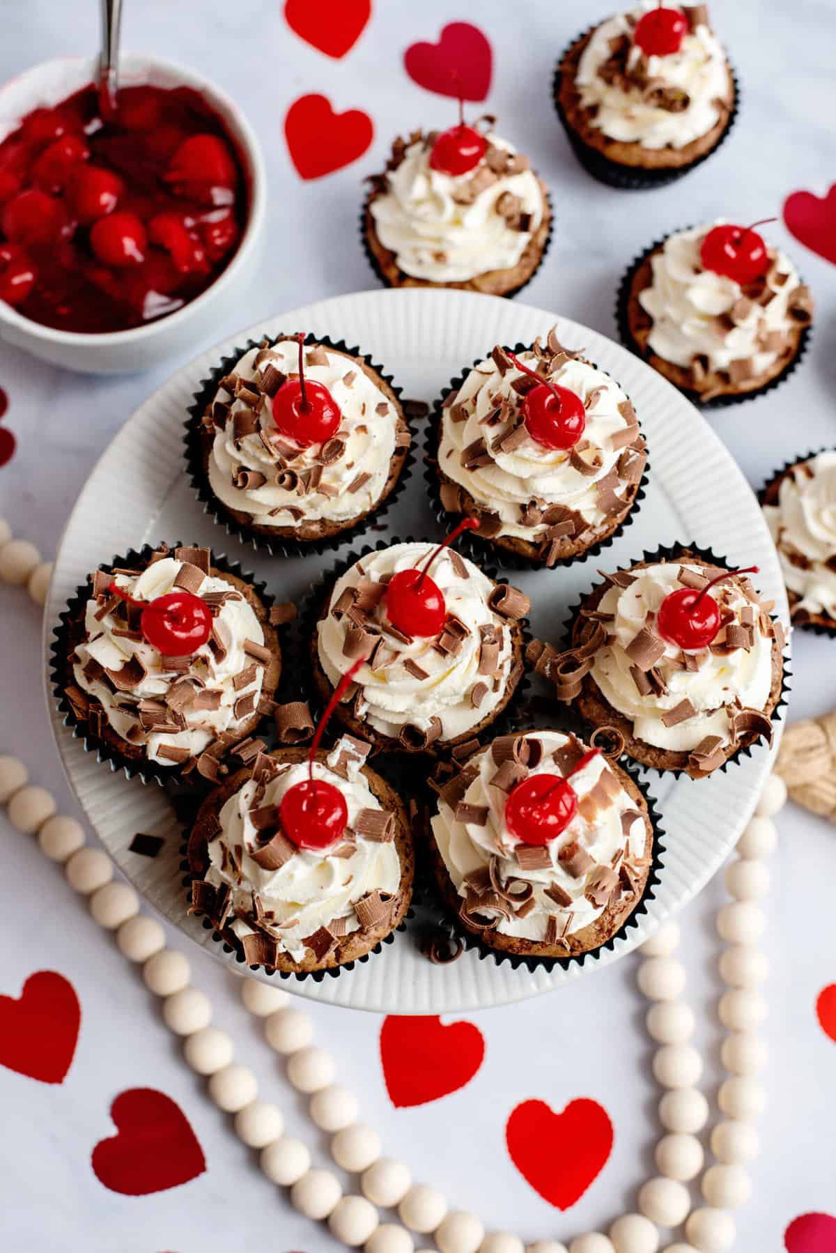 enjoy your cherry chocolate brownie cupcakes