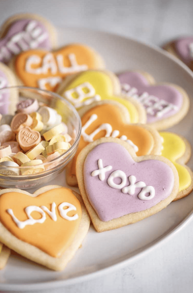 heart sugar cookie valentine