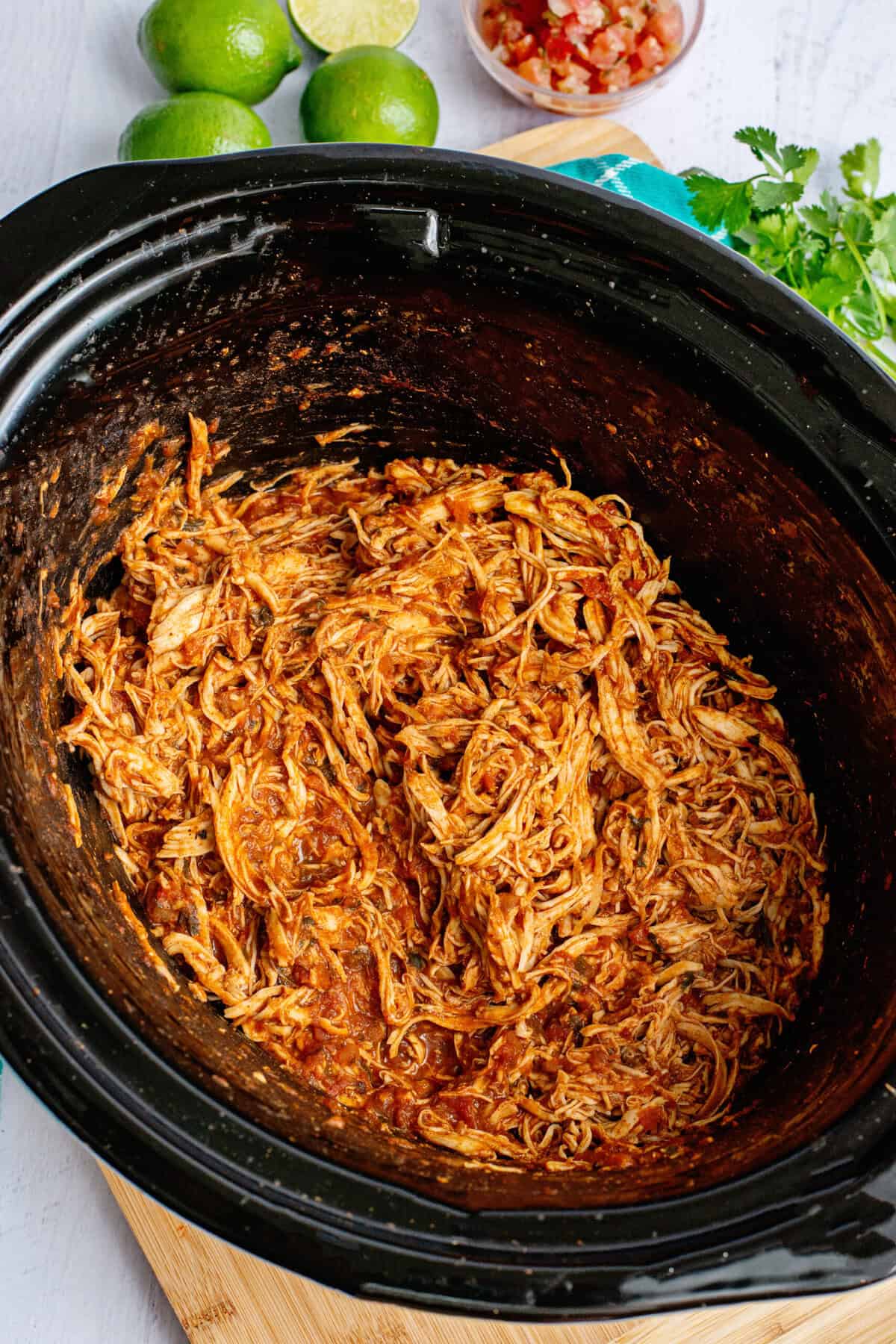 shred the cilantro lime chicken