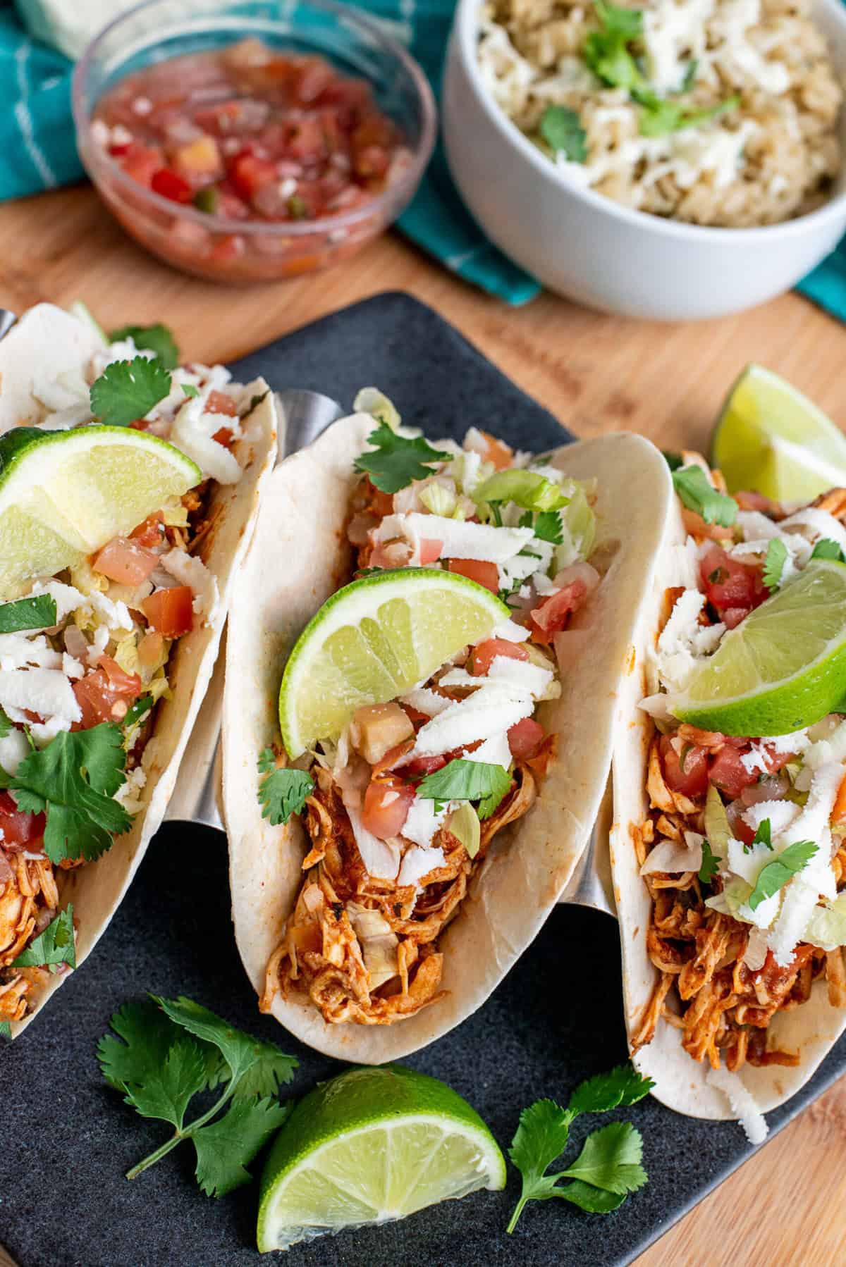 cilantro lime chicken tacos