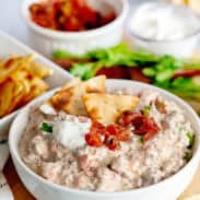 3 Ingredient Dip with Pita Chips