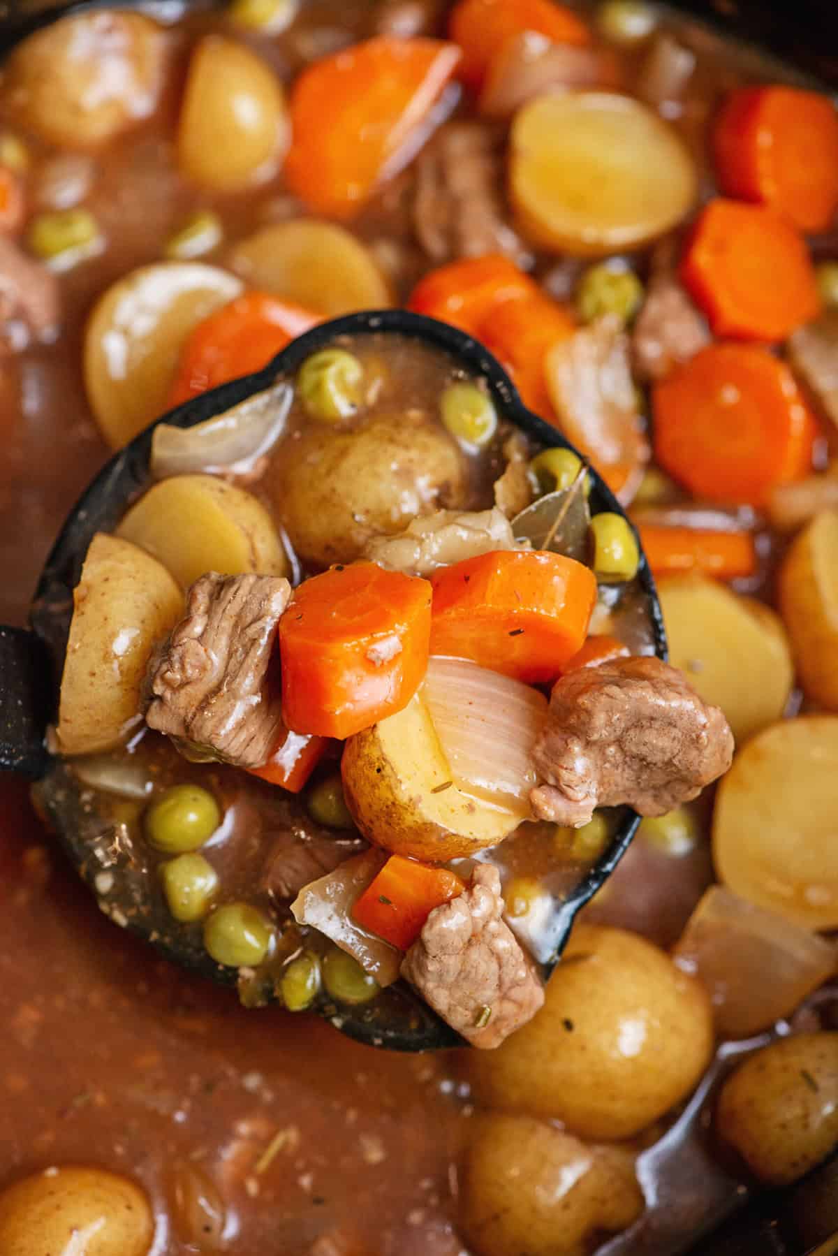 Thicken stew with cornstarch mixture
