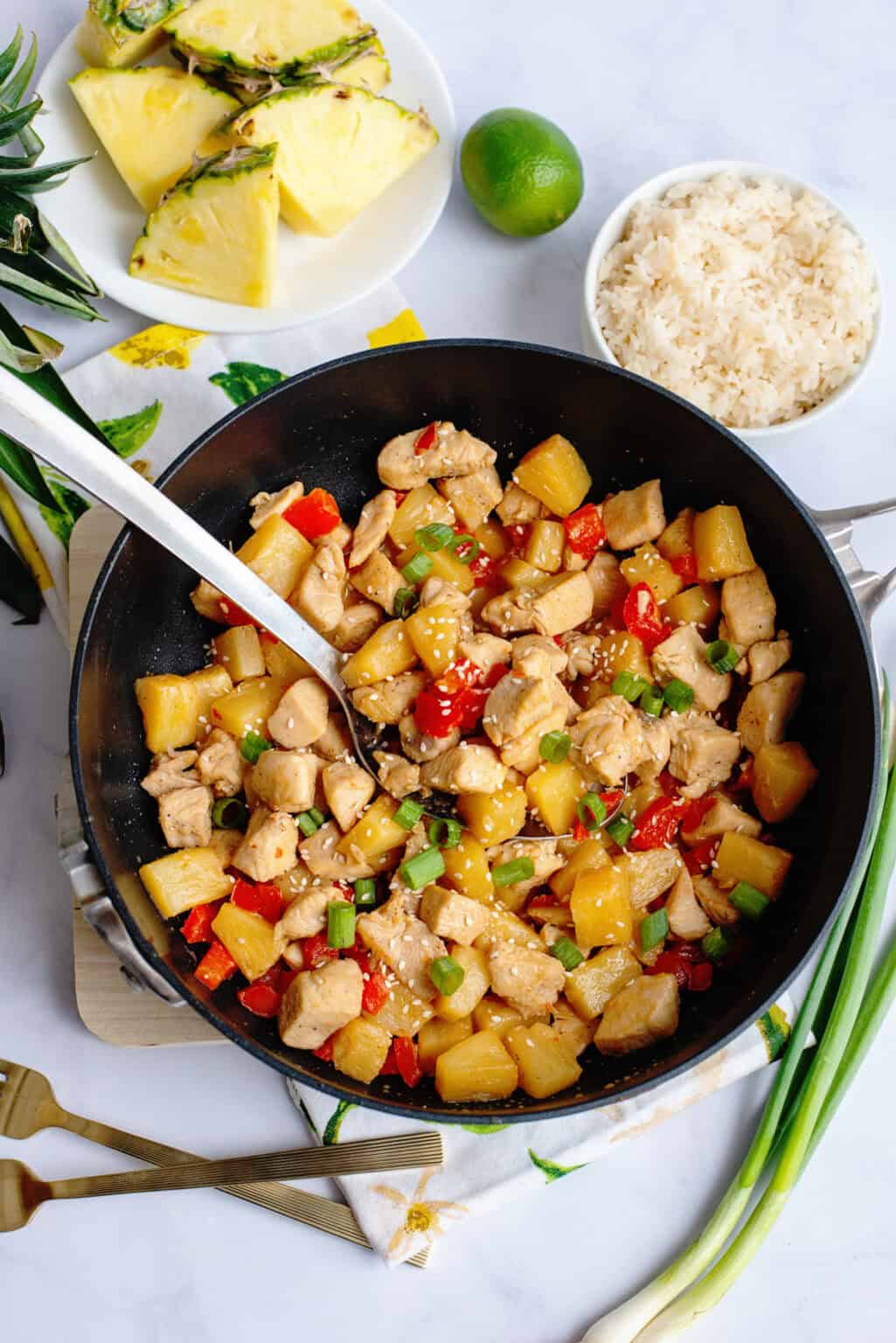Easy Pineapple Chicken and Rice Skillet - Southern Plate {30-Minute ...