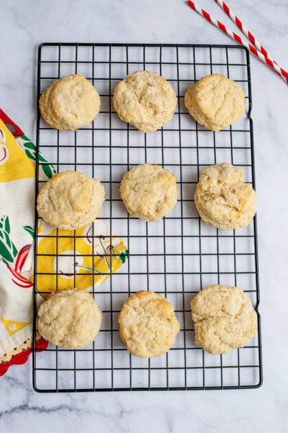 Biscuits fresh out of the oven.