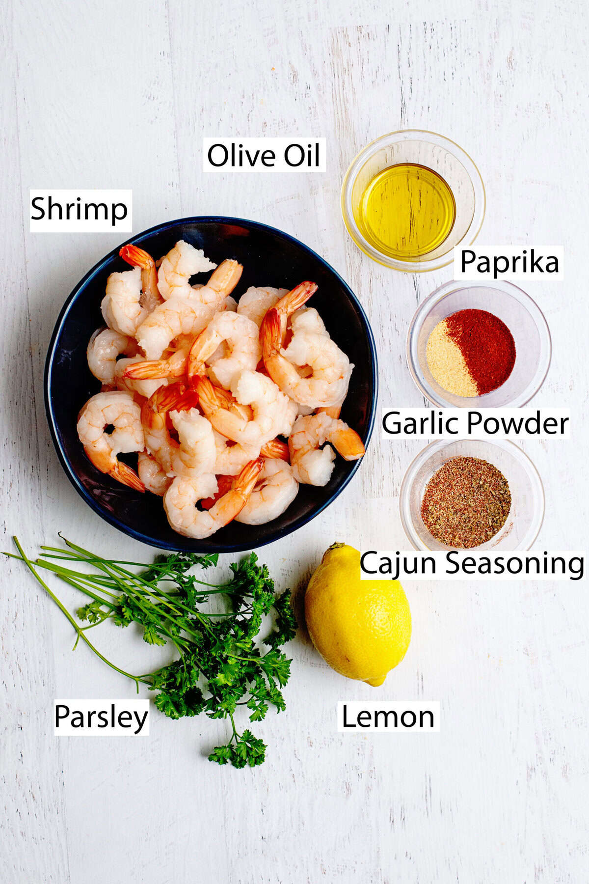 ingredients for cajun shrimp