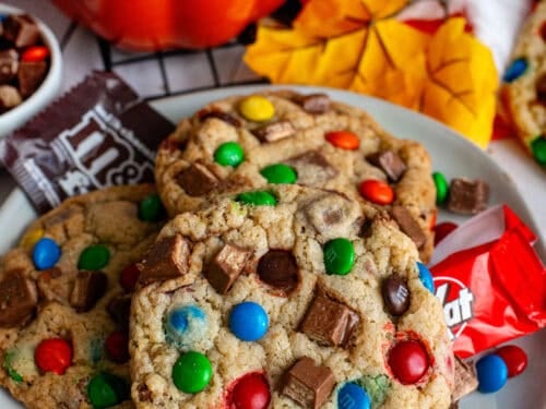 A plate of Halloween Candy Cookies