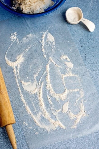 Lightly floured surface