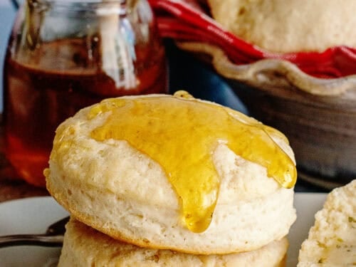 Easy homemade biscuits with honey