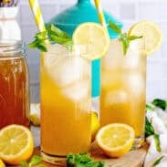 2 glasses of Arnold Palmer