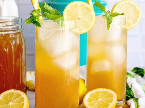 2 glasses of Arnold Palmer