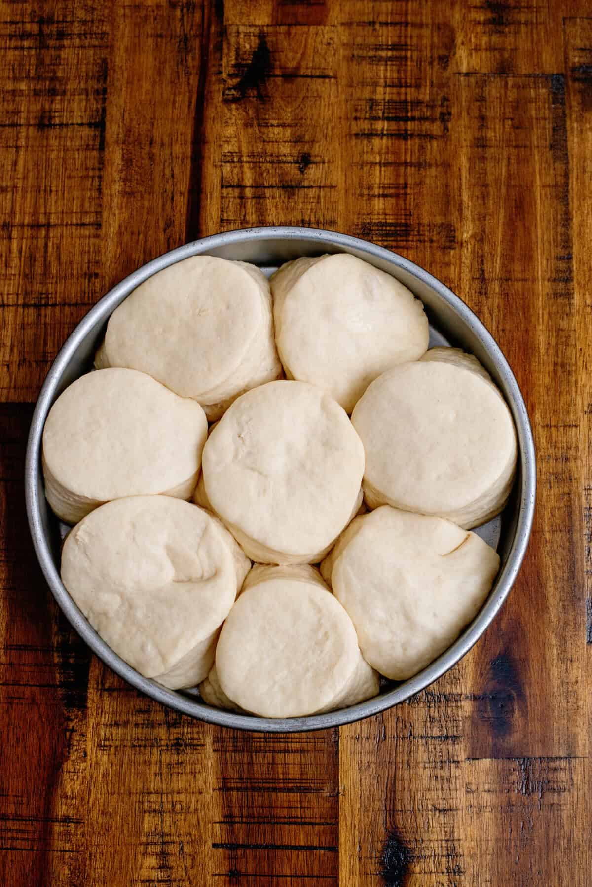 Puffed up homemade dinner rolls