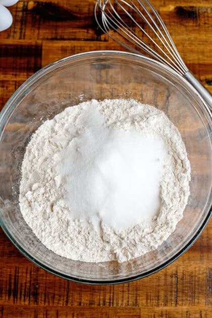 A bowl of yeast and lukewarm water