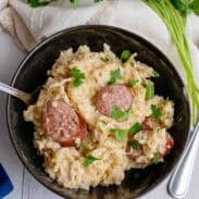 A bowl of classic chicken bog