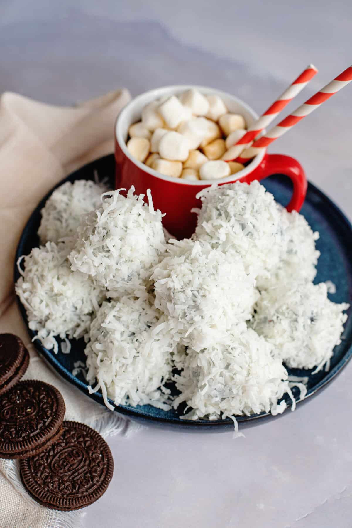 Snowy Coconut-Coated Oreo Balls