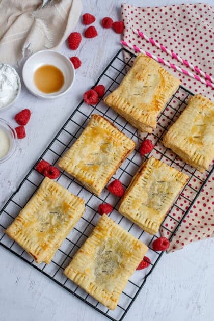 Baked homemade toaster strudels