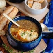 French Onion Soup with French Bread