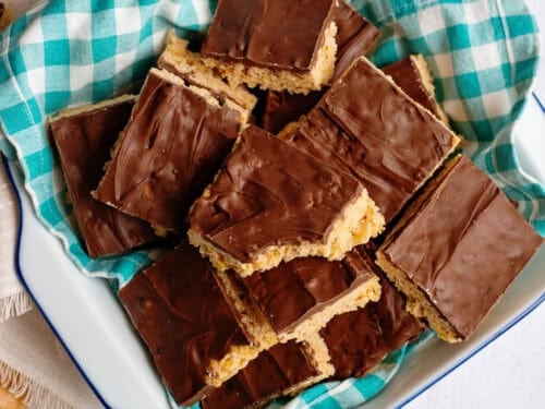 A pan of Scotcharoos