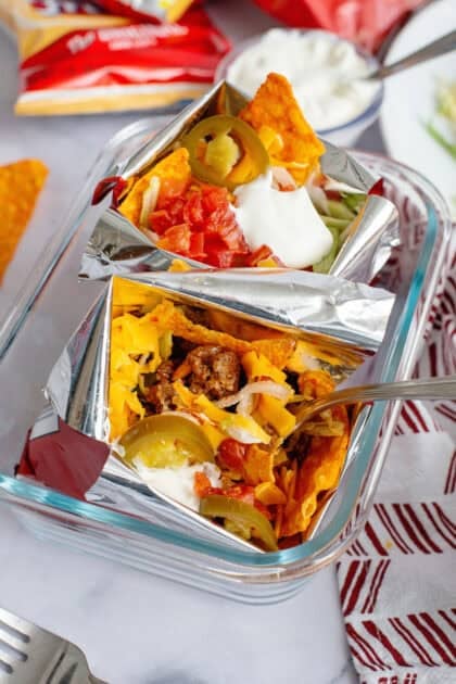 2 walking tacos ready to eat