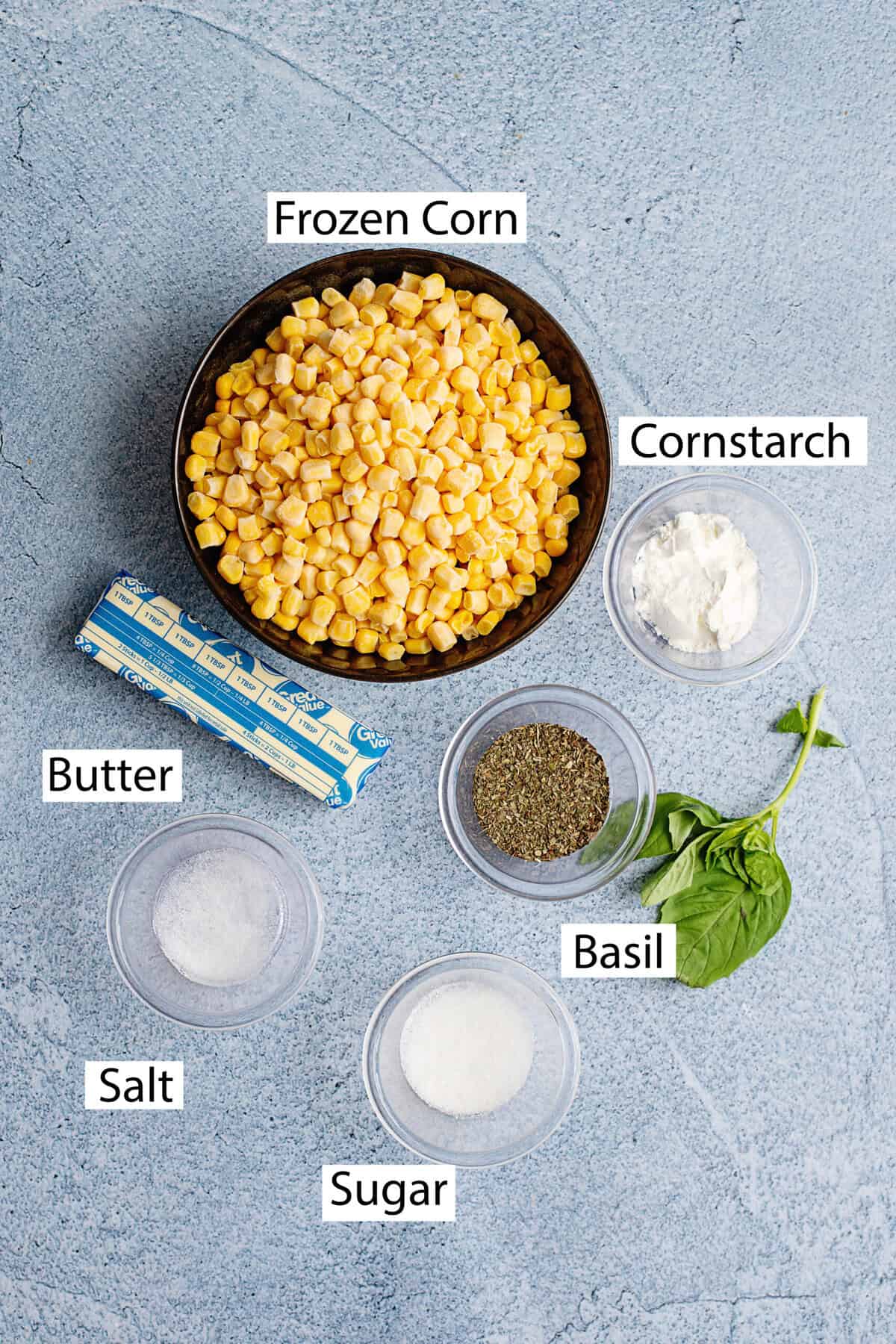 Ingredients for Basil Corn