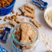Bill Gent's Doggie Biscuits in a mason jar