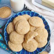 A plate of old fashioned butter cookies