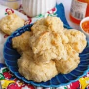 A plate of cathead biscuits