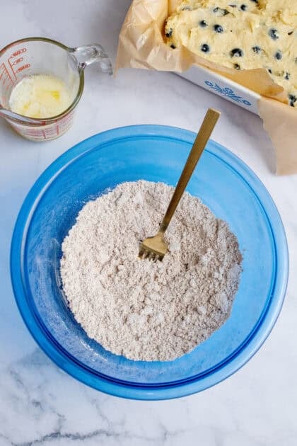 Dry ingredients for the cinnamon crumb topping