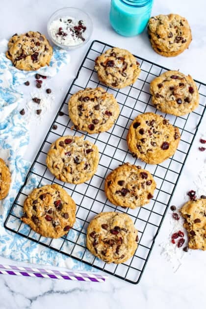 Loaded Chocolate Chip Oatmeal Cookies