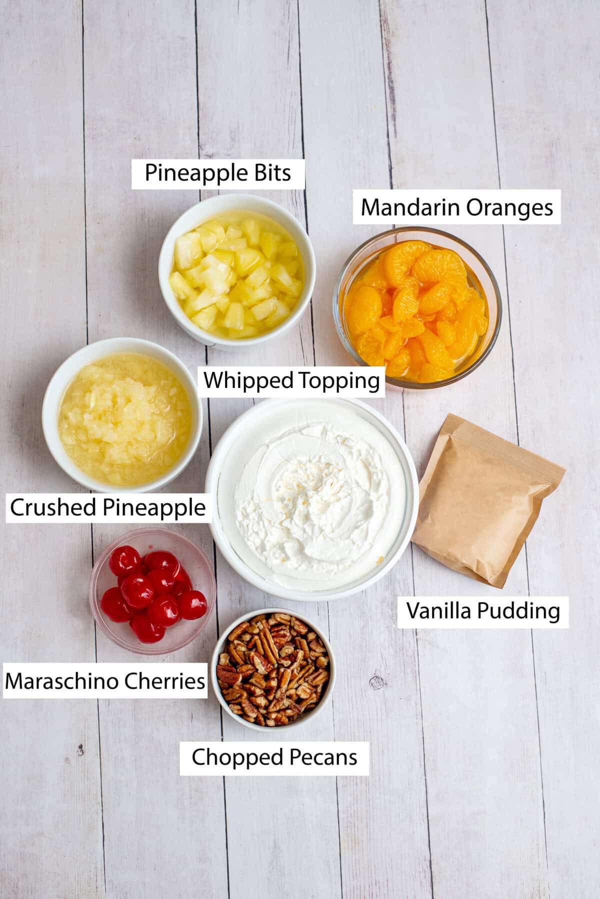 Ingredients for Whoa Horsey salad